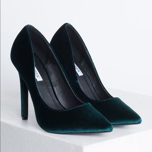 Emerald green heels